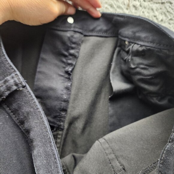 Catherines Jeans Womens 16W Petite Black Stretch High Rise Straight *GUC* - Picture 10 of 11